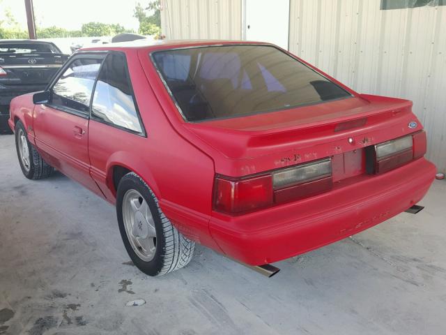 1FACP41E9PF139423 - 1993 FORD MUSTANG LX RED photo 3