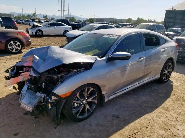 19XFC2F83KE013104 - 2019 HONDA CIVIC SPOR SILVER photo 2