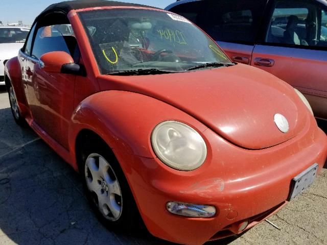 3VWCK21Y43M325675 - 2003 VOLKSWAGEN NEW BEETLE ნარინჯისფერი ფოტო 1