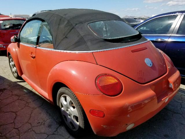 3VWCK21Y43M325675 - 2003 VOLKSWAGEN NEW BEETLE ნარინჯისფერი ფოტო 3