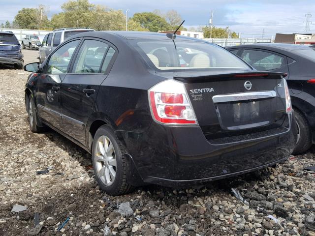 3N1AB6AP7BL694207 - 2011 NISSAN SENTRA 2.0 BLACK photo 3