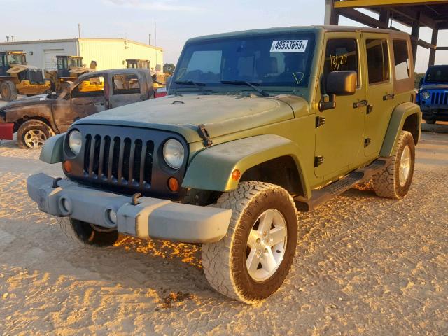 1J4GB59177L102285 - 2007 JEEP WRANGLER S მწვანე ფოტო 2