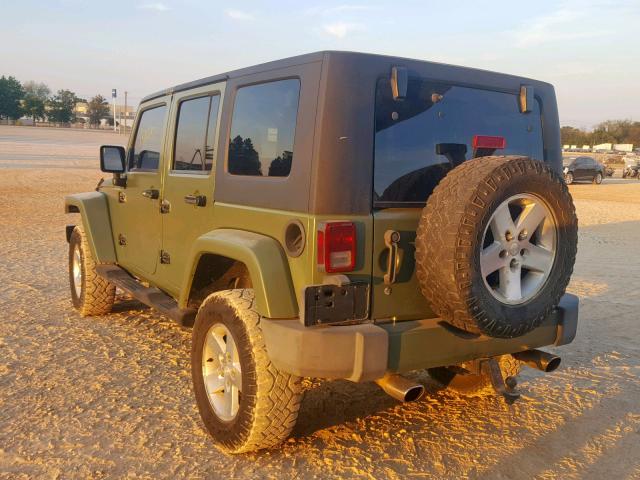1J4GB59177L102285 - 2007 JEEP WRANGLER S მწვანე ფოტო 3