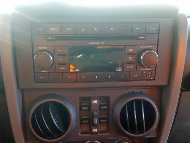 1J4GB59177L102285 - 2007 JEEP WRANGLER S მწვანე ფოტო 9