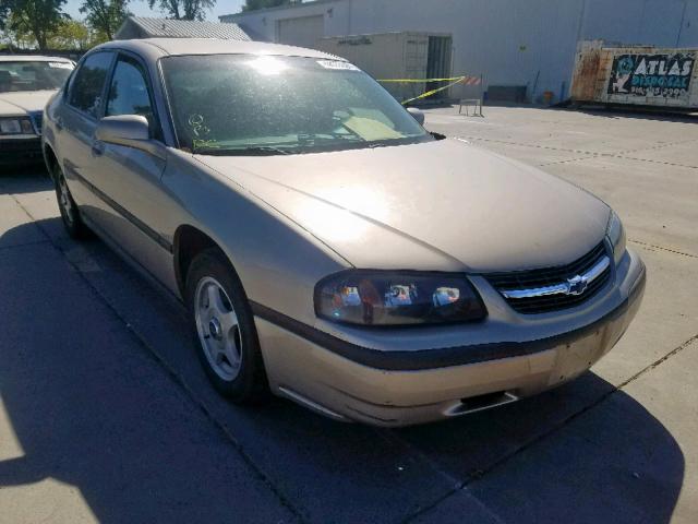 2G1WF55E439176983 - 2003 CHEVROLET IMPALA TAN photo 1