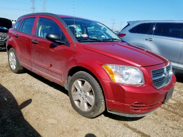 1B3HB48B27D115665 - 2007 DODGE CALIBER SX RED photo 1