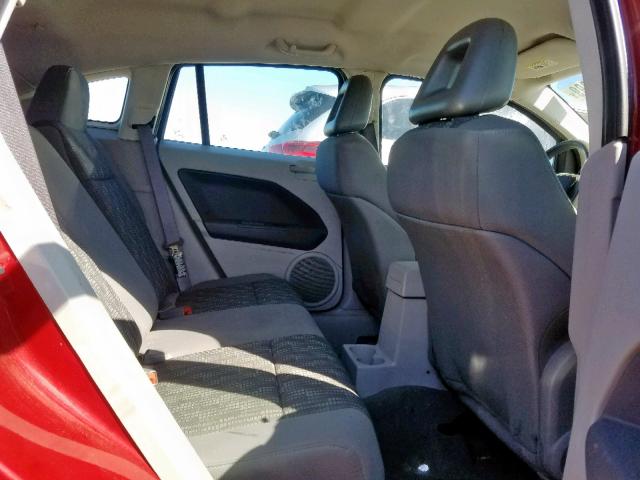 1B3HB48B27D115665 - 2007 DODGE CALIBER SX RED photo 6