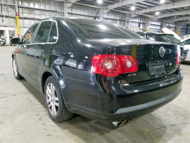 3VWEG71K87M158603 - 2007 VOLKSWAGEN JETTA WOLF BLACK photo 3