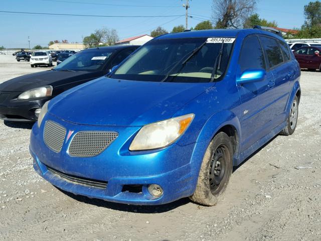 5Y2SL65857Z404161 - 2007 PONTIAC VIBE BLUE photo 2