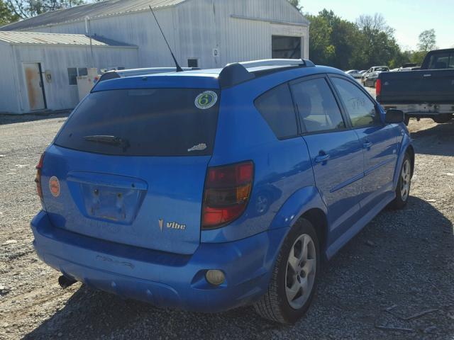 5Y2SL65857Z404161 - 2007 PONTIAC VIBE BLUE photo 4