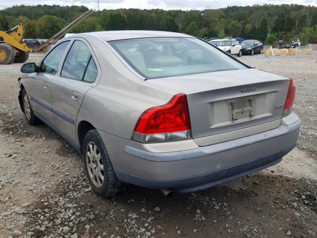 YV1RS61R522159650 - 2002 VOLVO S60 TAN photo 3