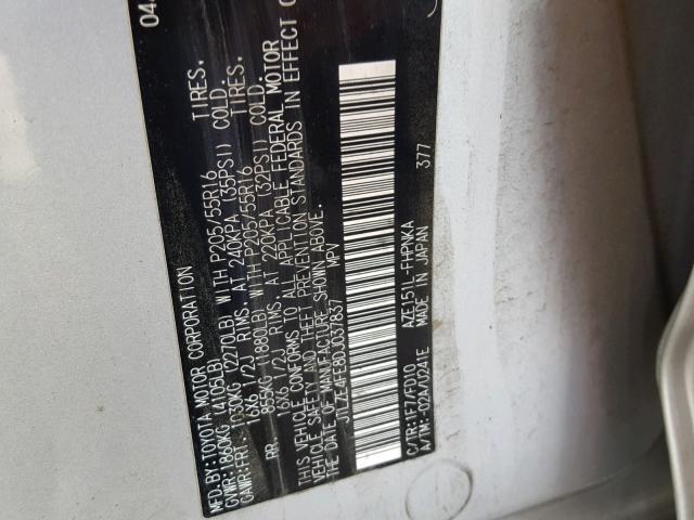 JTLZE4FE8DJ037837 - 2013 TOYOTA SCION XB Gümüş foto 10