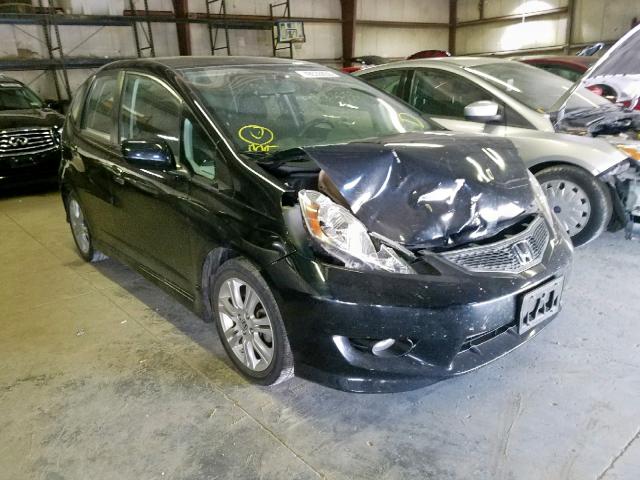 JHMGE88499C007514 - 2009 HONDA FIT SPORT BLACK photo 1