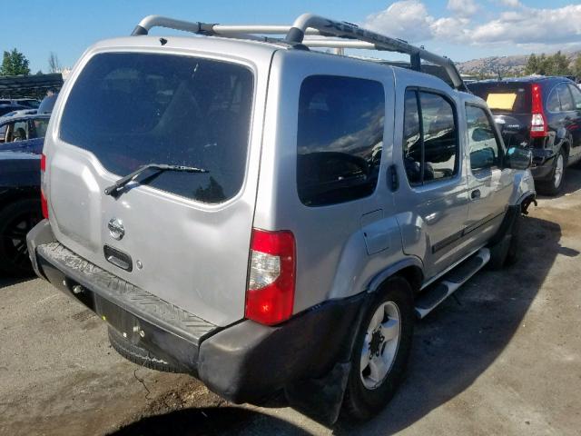 5N1ED28Y14C617309 - 2004 NISSAN XTERRA XE SILVER photo 4