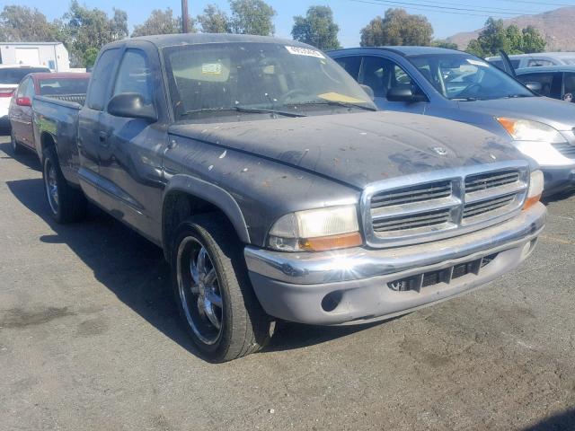 1D7GL42K64S732046 - 2004 DODGE DAKOTA SLT GRAY photo 1