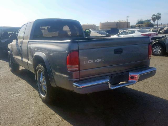 1D7GL42K64S732046 - 2004 DODGE DAKOTA SLT GRAY photo 3