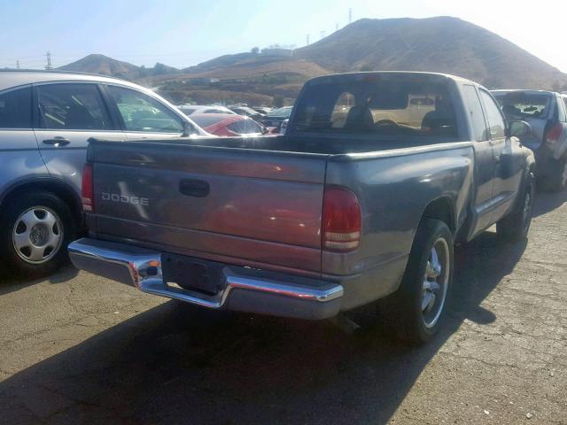 1D7GL42K64S732046 - 2004 DODGE DAKOTA SLT GRAY photo 4