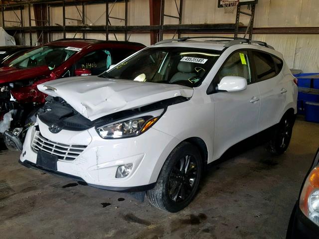 KM8JUCAG5FU073609 - 2015 HYUNDAI TUCSON LIM WHITE photo 2