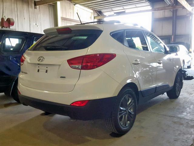 KM8JUCAG5FU073609 - 2015 HYUNDAI TUCSON LIM WHITE photo 4