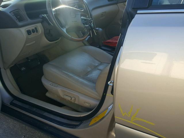 JT8BF28G815110916 - 2001 LEXUS ES 300 BEIGE photo 9