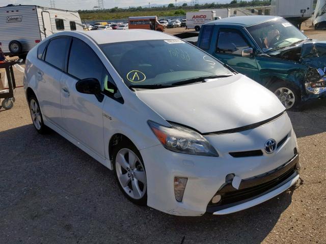 JTDKN3DU8D5639275 - 2013 TOYOTA PRIUS WHITE photo 1