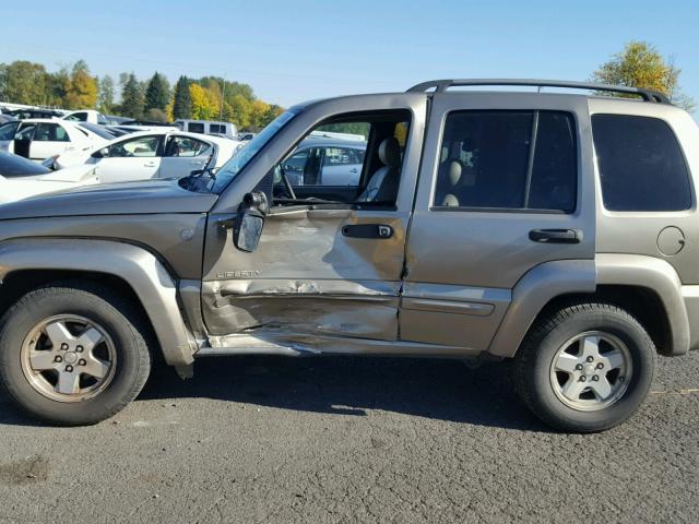 1J4GL58K24W245940 - 2004 JEEP LIBERTY LI BEIGE photo 9