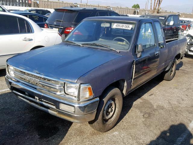 JT4RN93P2M5036593 - 1991 TOYOTA PICKUP 1/2 BLUE photo 2