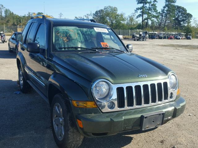 1J8GL58K67W532328 - 2007 JEEP LIBERTY LI GREEN photo 1