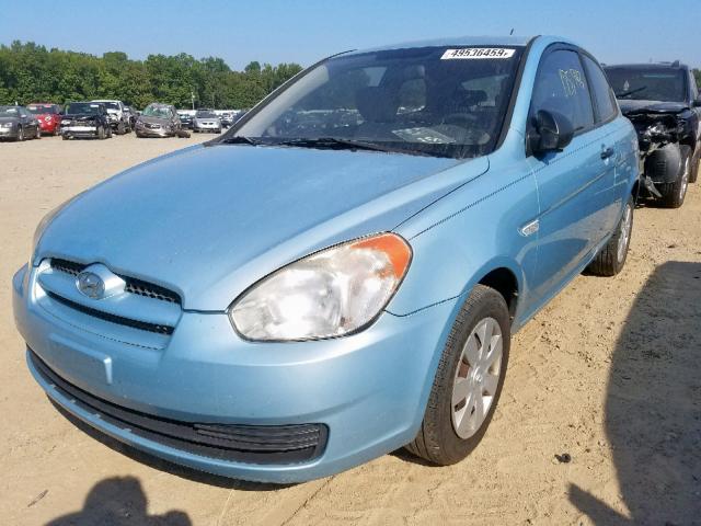 KMHCM36C97U049720 - 2007 HYUNDAI ACCENT GS BLUE photo 2