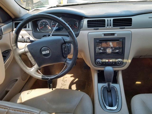 2G1WD58C869180281 - 2006 CHEVROLET IMPALA SUP შავი ფოტო 9