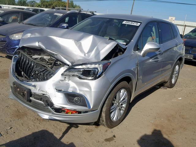 LRBFXASA3HD074405 - 2017 BUICK ENVISION P SILVER photo 2