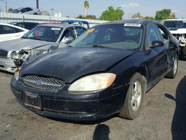 1FAFP55U0YA122609 - 2000 FORD TAURUS SES BLACK photo 2