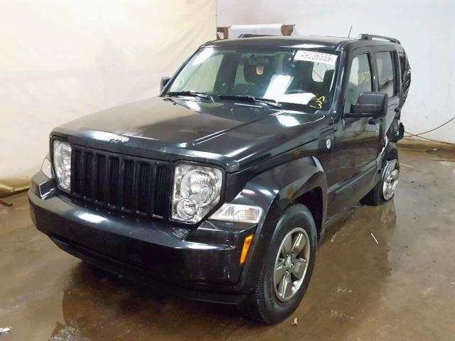 1J8GN28K59W537239 - 2009 JEEP LIBERTY SP BLACK photo 2