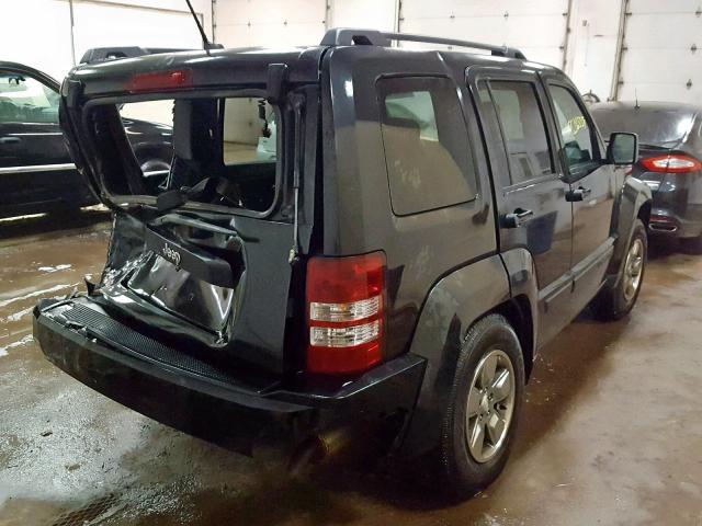 1J8GN28K59W537239 - 2009 JEEP LIBERTY SP BLACK photo 4