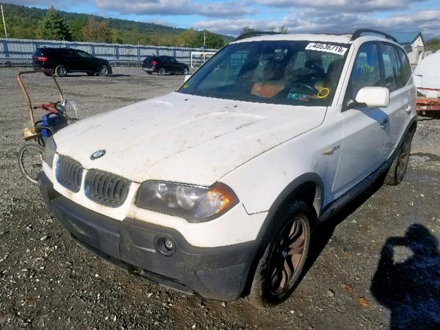 WBXPA93425WD03094 - 2005 BMW X3 3.0I WHITE photo 2