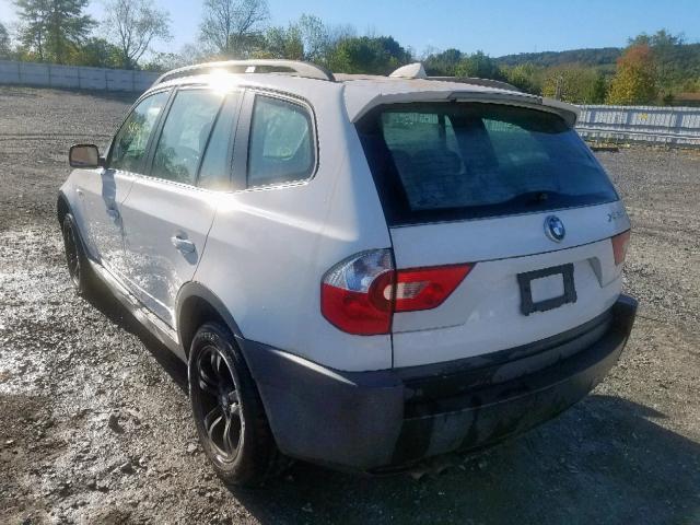 WBXPA93425WD03094 - 2005 BMW X3 3.0I WHITE photo 3