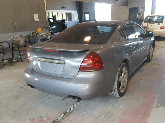 2G2WC55C081130706 - 2008 PONTIAC GRAND PRIX GRAY photo 4