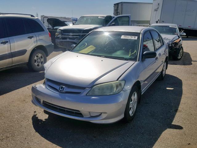 2HGES16334H600845 - 2004 HONDA CIVIC DX V SILVER photo 2