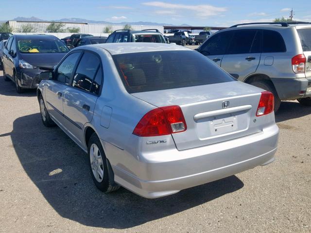 2HGES16334H600845 - 2004 HONDA CIVIC DX V SILVER photo 3