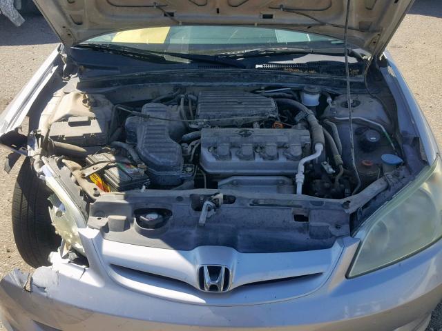 2HGES16334H600845 - 2004 HONDA CIVIC DX V SILVER photo 7