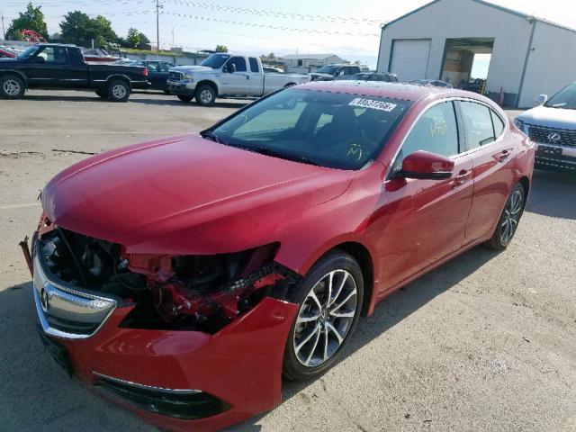 19UUB2F5XHA000783 - 2017 ACURA TLX TECH RED photo 2