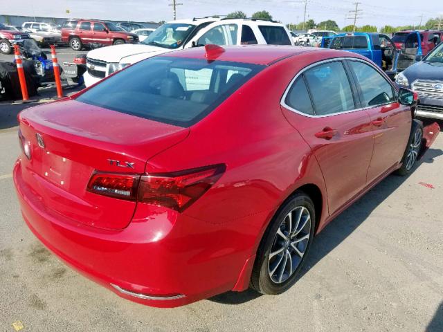 19UUB2F5XHA000783 - 2017 ACURA TLX TECH RED photo 4