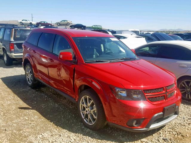 3C4PDDEG2KT745676 - 2019 DODGE JOURNEY GT RED photo 1