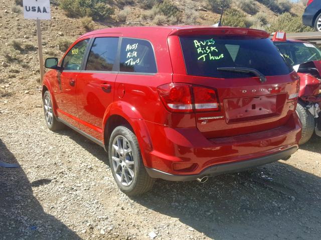 3C4PDDEG2KT745676 - 2019 DODGE JOURNEY GT RED photo 3