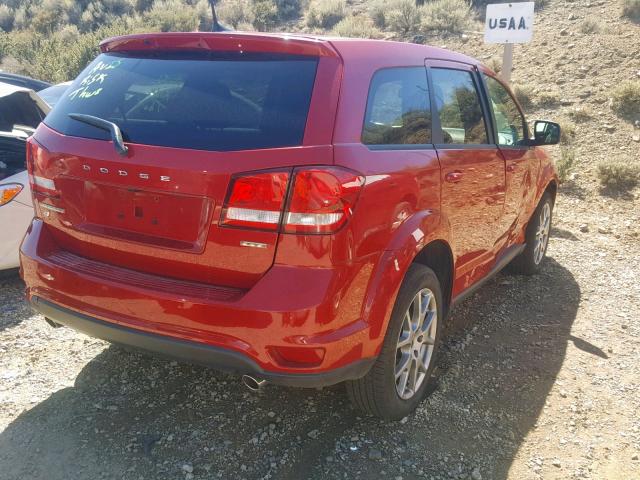 3C4PDDEG2KT745676 - 2019 DODGE JOURNEY GT RED photo 4