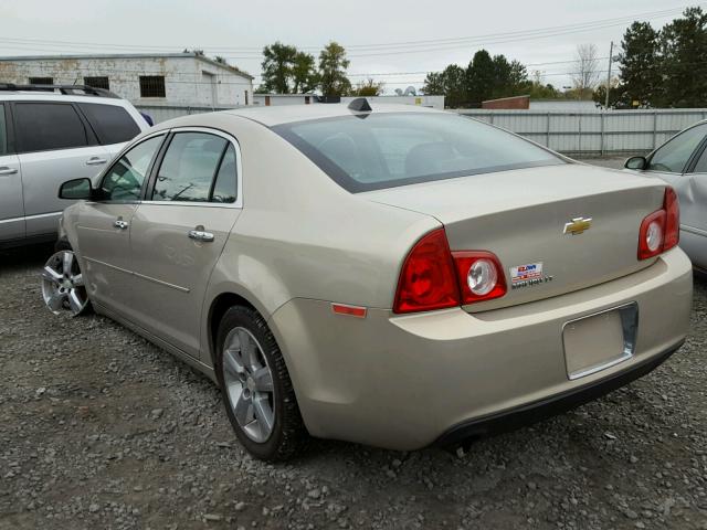 1G1ZD5E01CF136777 - 2012 CHEVROLET MALIBU 2LT GOLD photo 3