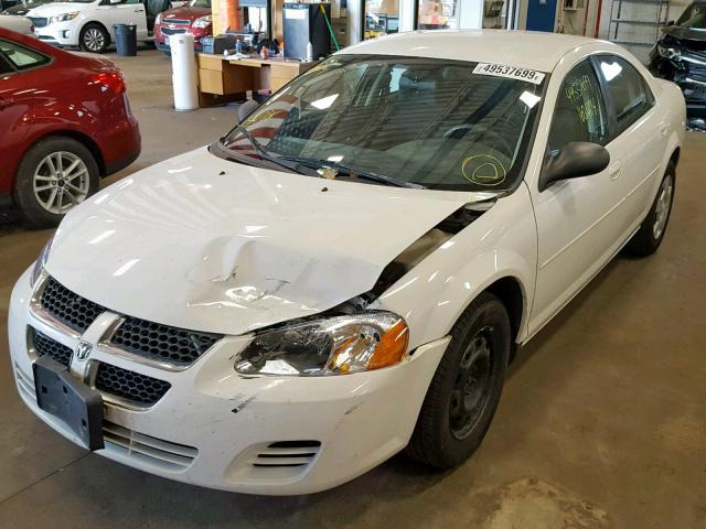 1B3EL46T65N517417 - 2005 DODGE STRATUS SX WHITE photo 2