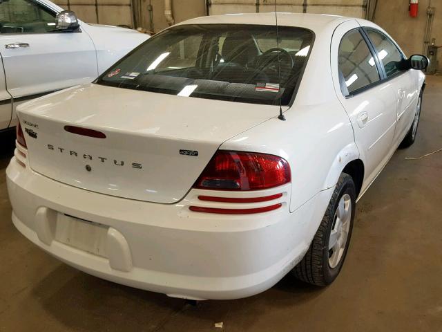 1B3EL46T65N517417 - 2005 DODGE STRATUS SX WHITE photo 4