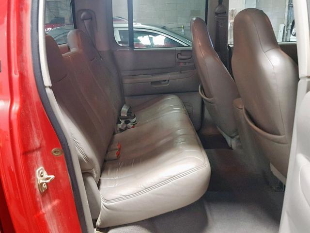 1B7GG2AN11S187531 - 2001 DODGE DAKOTA QUA RED photo 6