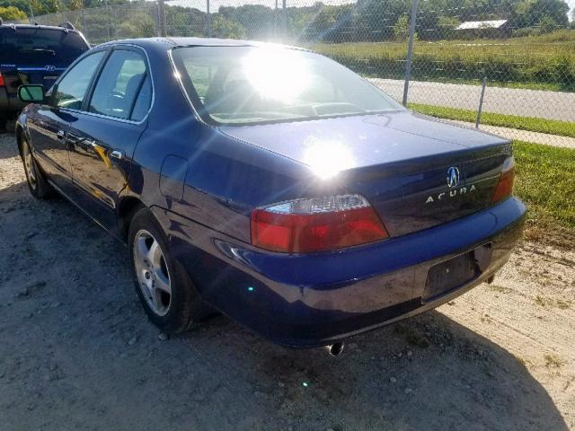 19UUA56682A001175 - 2002 ACURA 3.2TL BLUE photo 3